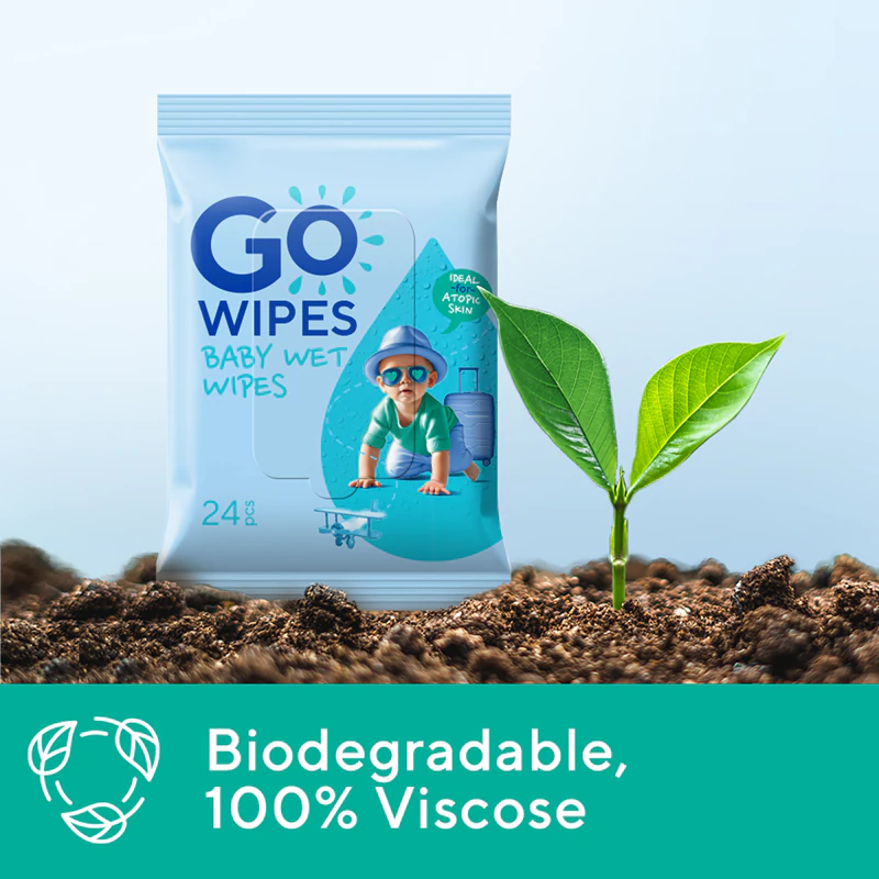 Jemné vlhčené obrúsky GoWipes Baby Wet Wipes pre deti na suchú a atopickú pokožku
