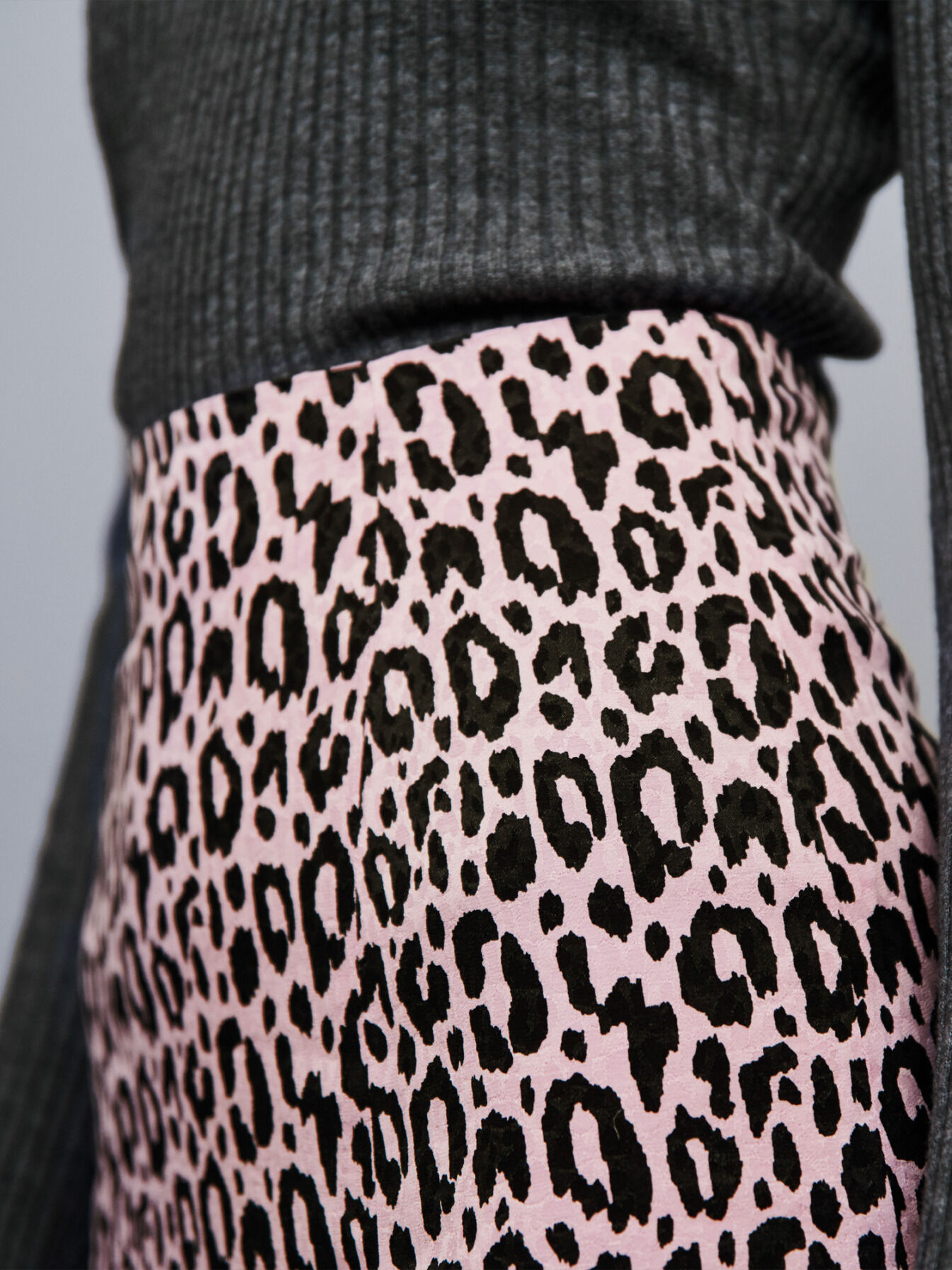 Roze midi-rok