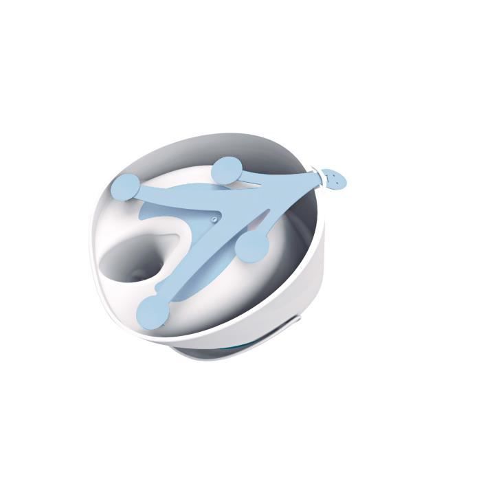 BEBE ANGEL Ultra Comfort Bath Ring - White and Blue