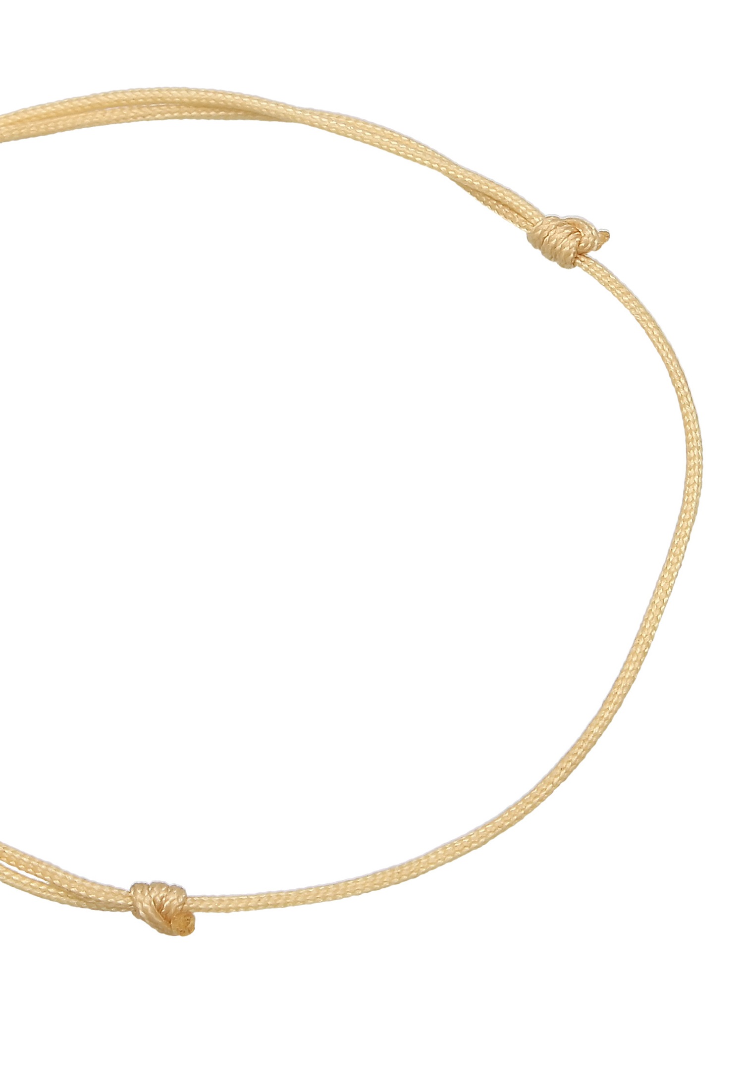 Elli Femmes symbole de l'infini avec nylon en Argent Sterling 925 Plaqué Or