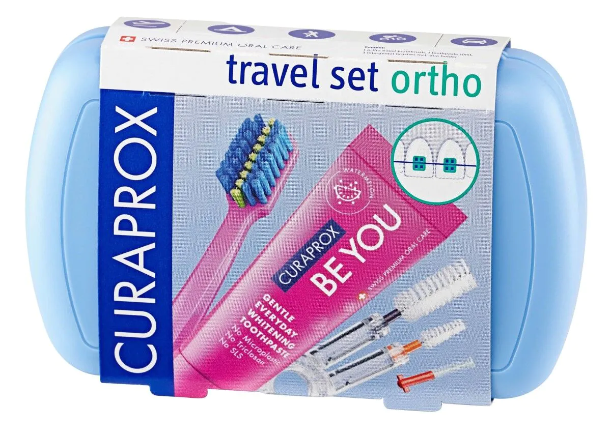 Curaprox Travel Set Ortho - zestaw niebieski