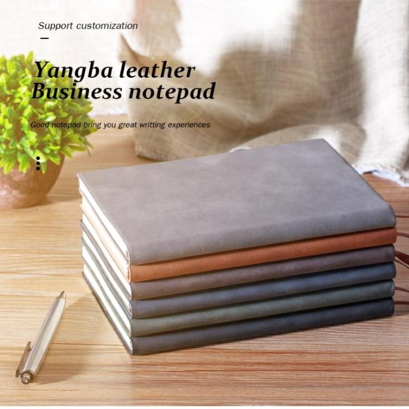 Quaderno con copertina morbida in PU, formato A5/A6, con stampa personalizzata, stile semplice, a righe, agenda per studenti.