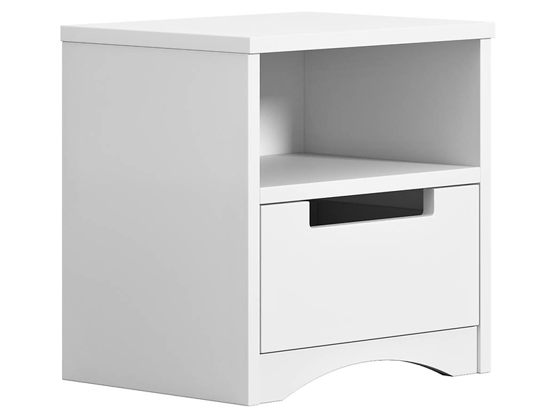 Szafka nocna Classic 39 cm z szufladą biała
