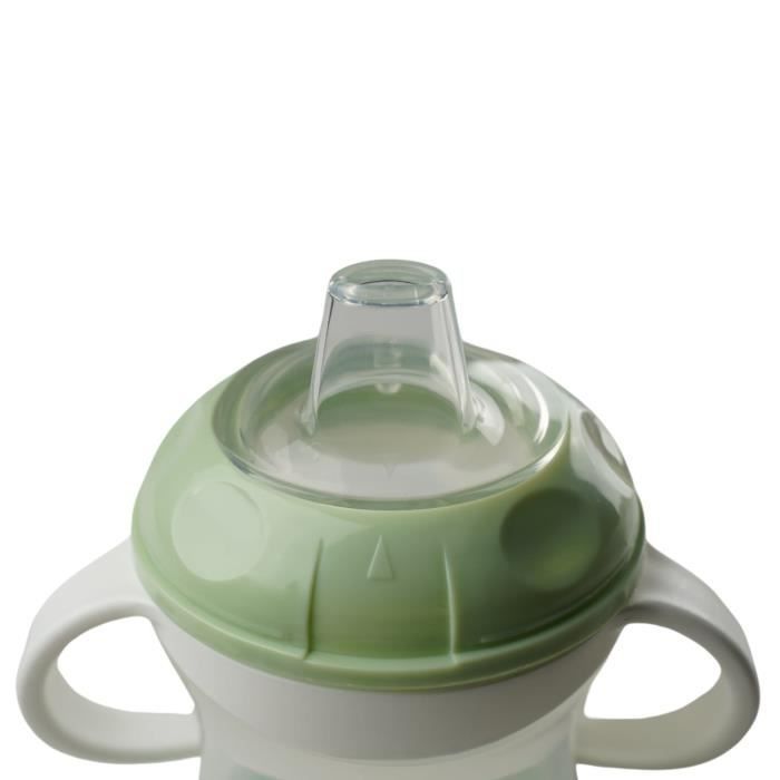 Leak-proof cup - THERMOBABY - Celadon Green - 180 ml - Ergonomic and hygienic