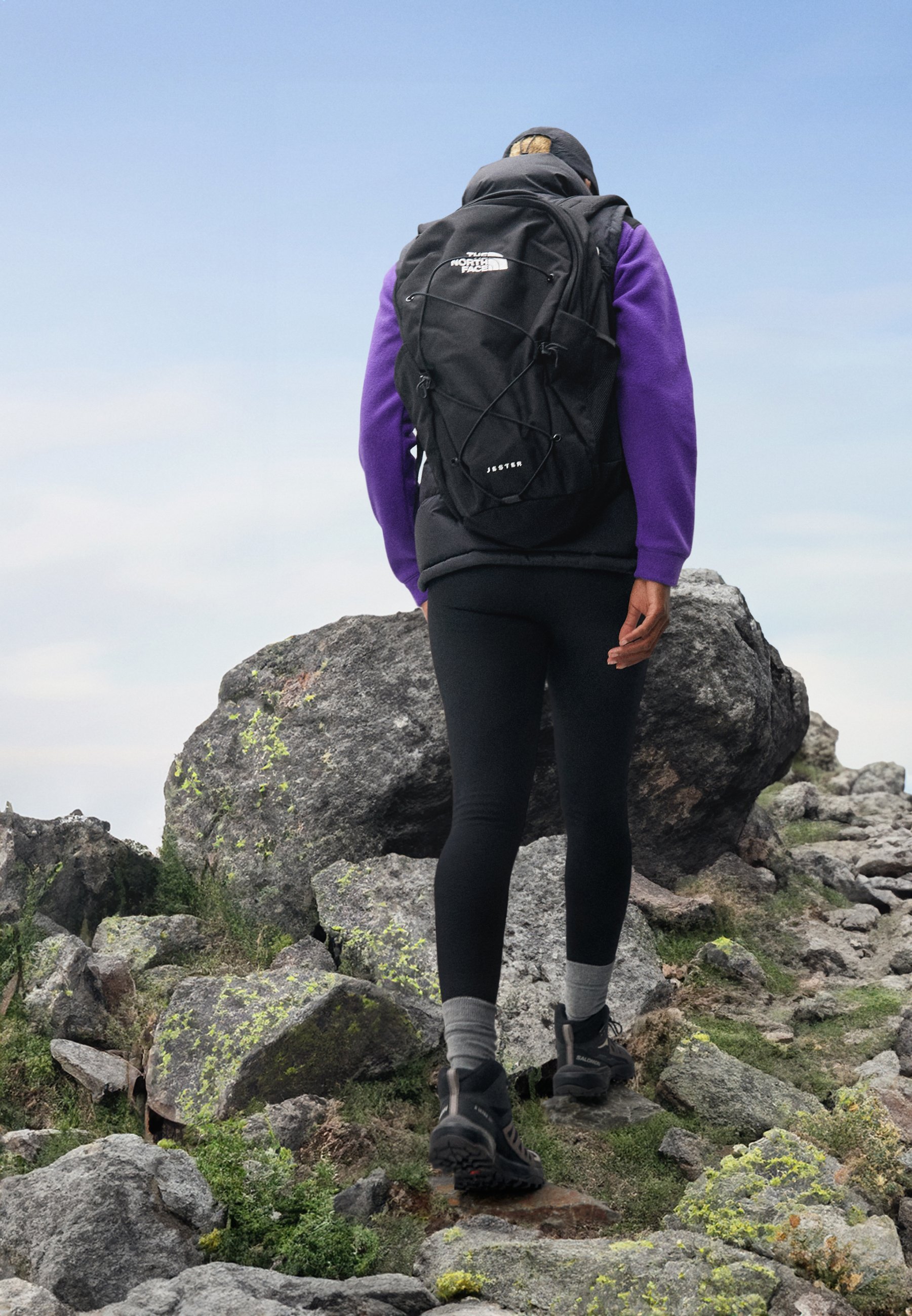 Salomon X ULTRA 360 MID GORE TEX - Matkajalatsid - mustad/ploomikassinised/šahvakasrohelised