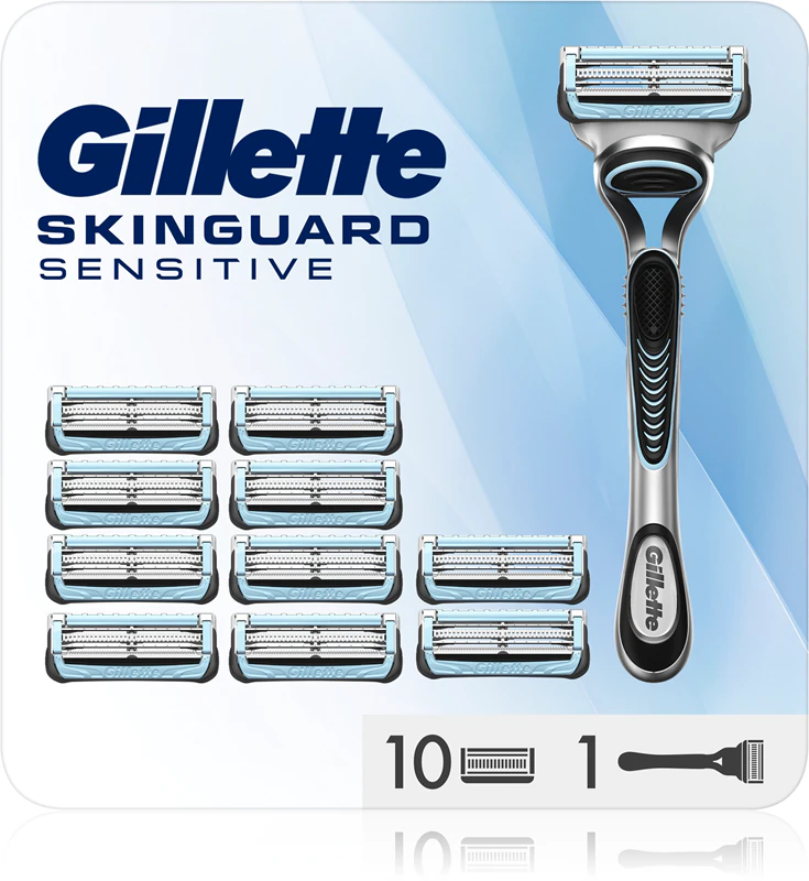 Aparelho de Barbear Gillette Skinguard Sensitive + Lâminas de Substituição