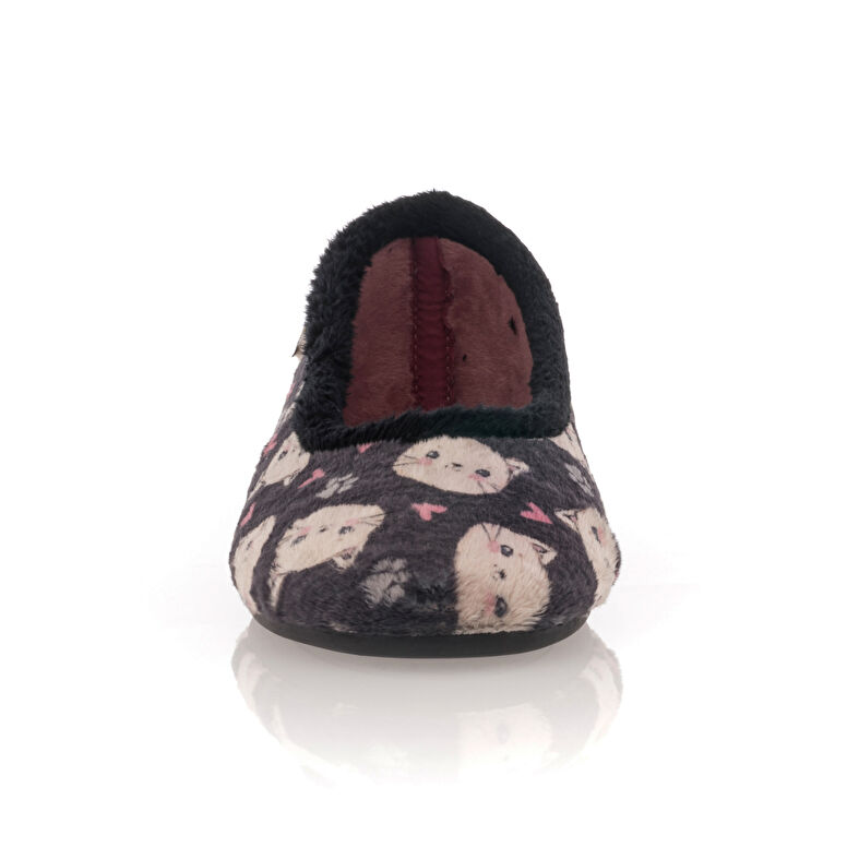 Pantuflas negras para mujer
