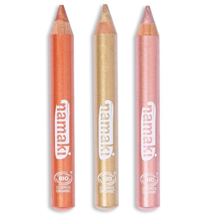Kit 3 crayons de maquillage pailletés - Rayon de soleil - Namaki