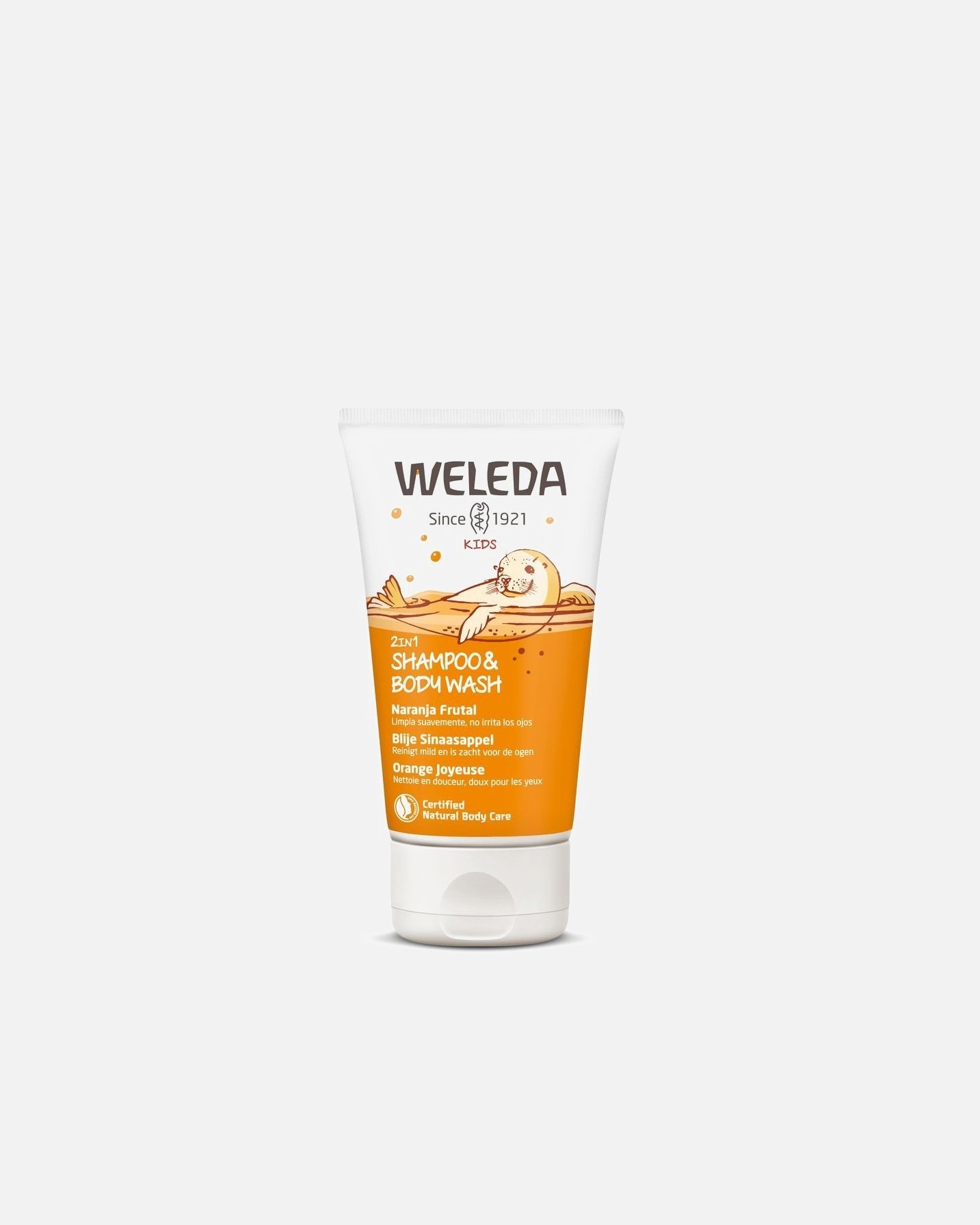 Weleda Baby Duschgel Kinder 2-u-1 šampon & Duschgel Happy Orange - 150 ml