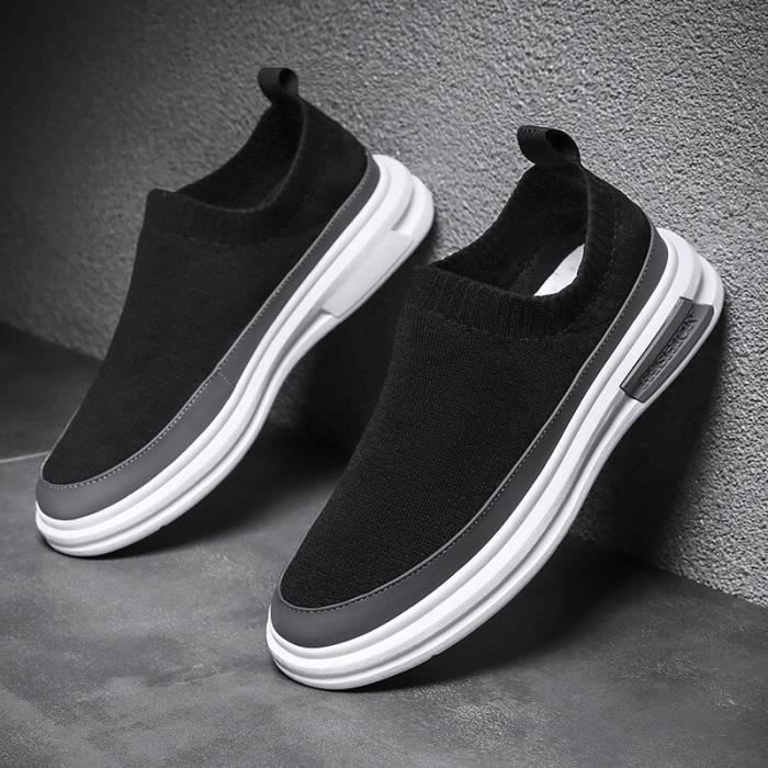 Chaussures de tennis pour hommes AY™ - Respirantes en maille - Semelle souple - Noir