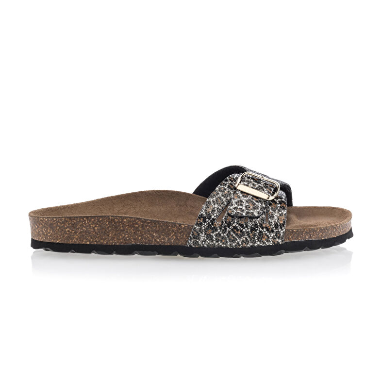 Svarte sandaler / sko med åpen tå til dame