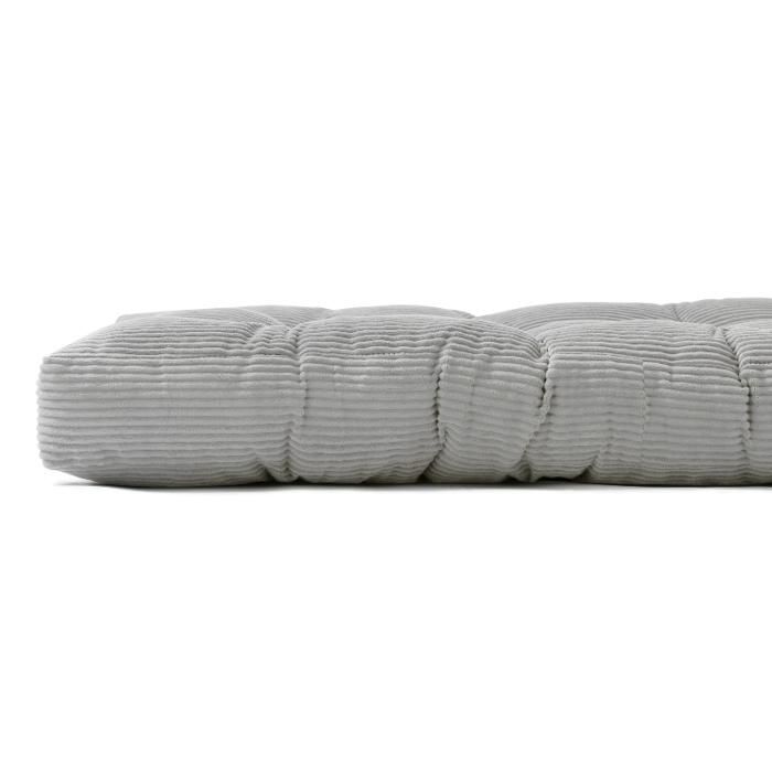 Materasso futon - 160x200 cm - Bananair - Grigio chiaro