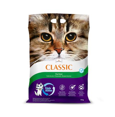 Litiera pentru pisici Intersand Classic cu parfum de pădure de pini