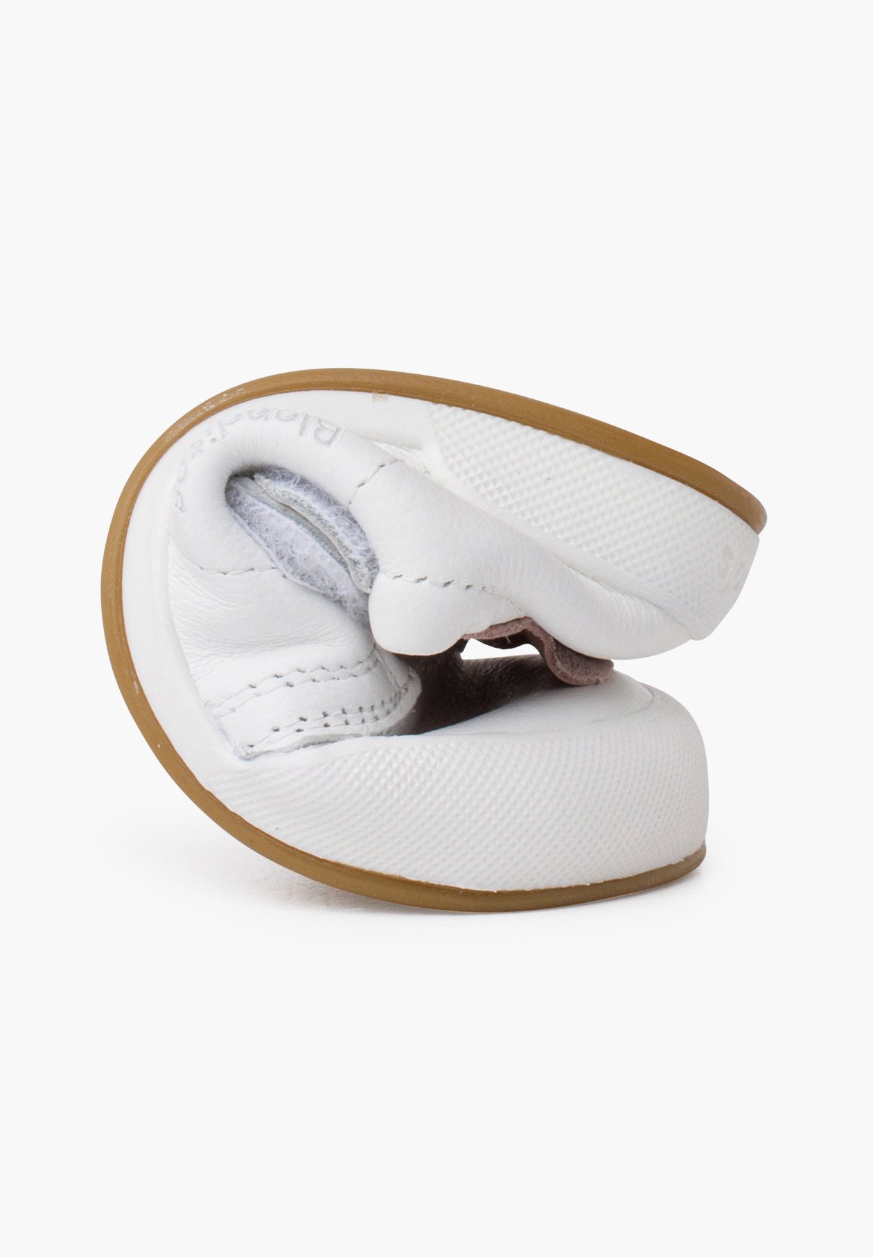Pisamonas Chaussures bébé - blanco y rosa