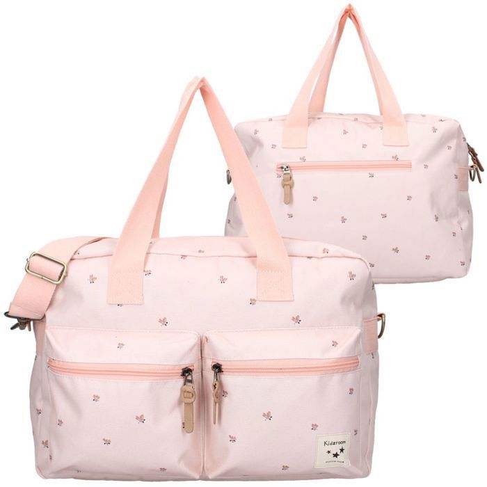 Bolso cambiador grande rosa | con cambiador | Kidzroom Care
