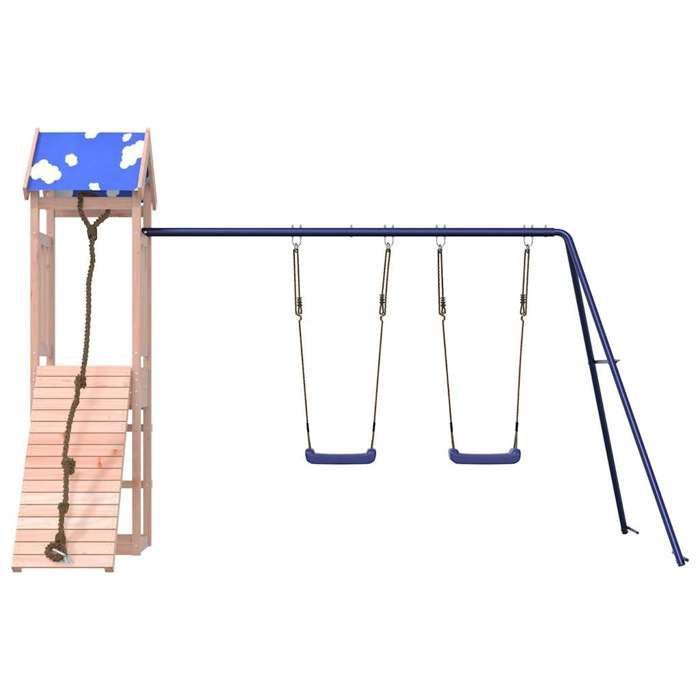 Área de juegos al aire libre vidaXL, madera maciza de abeto Douglas, conjunto de juegos, conjunto de juegos de madera, conjunto de parque infantil