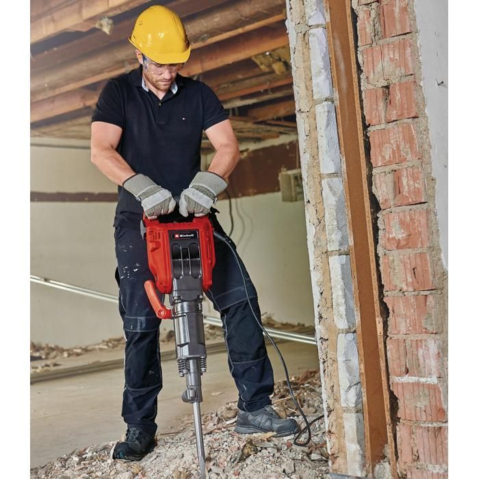 Einhell Professional Demolition Hammer TP-DH 50 (1700 W, impact rate: 1900 bpm, 50 J) Supplied in a case with chisel and punch