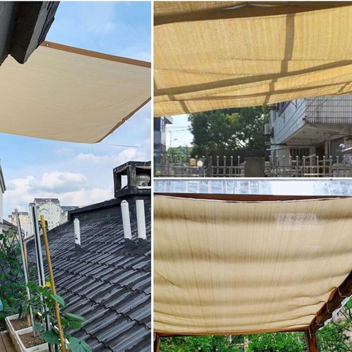 Voile Ombrage 3 x 4 m Protection Solaire 70 % Filet Ombrage Jardin Terrasse UV
