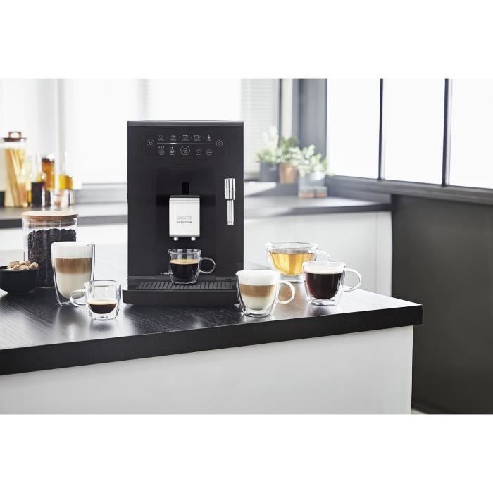 KRUPS INTUITION ESSENTIAL Machine à café broyeur grain, Ecran tactile,YY4371FD