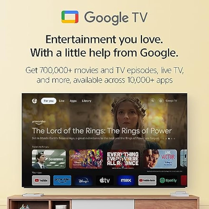 Sonyn 50 tuuman 4K Ultra HD TV X85K -sarja: LED-älykäs Google TV, jossa on Dolby Vision HDR ja natiivi 120 Hz:n virkistystaajuus KD50X85K - uusin malli, musta