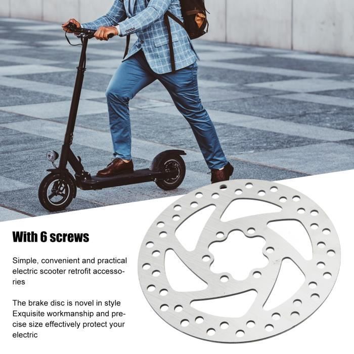 Mxzzand 140 mm roestvrijstalen remschijf voor elektrische scooter met 6 gaten en 6 schroeven