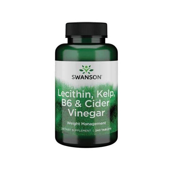 Swanson Lecitin, Kelp, B6 in jabolčni kis
