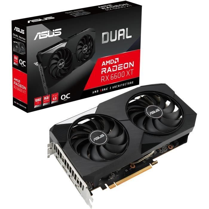 Scheda grafica - ASUS - Dual -RX6600XT-O8G AMD Radeon RX 6600 XT 8 GB GDDR6