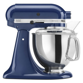 KitchenAid KSM150PSBW Artisan Series stolní robot s 5-litrovým výklopným hrotem, modrá vrba