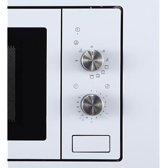 CATA - MMA 20 WH - Inbouwmagnetron - Wit - Roestvrijstalen binnenkant - Wandmontage - 5 planken