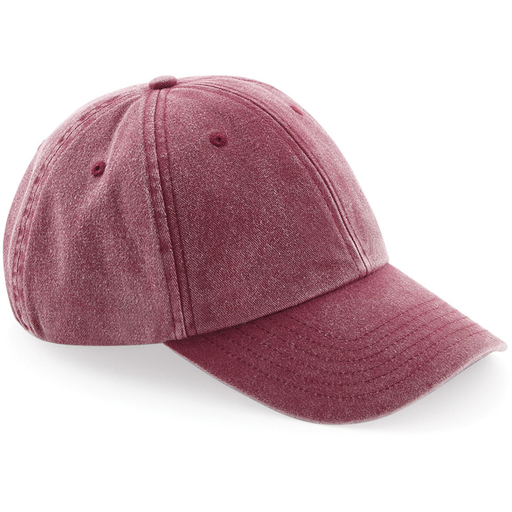  Casquette Beechfield en denim style vintage à profil bas