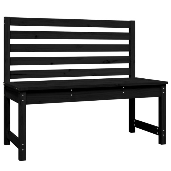 Ławka ogrodowa Czarny 109 x 48 x 91.5 cm Drewno vidaXL