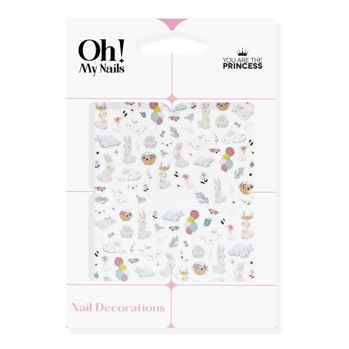 Naljepnice za nokte u obliku zečića Ukrašavanje noktiju i umjetnost noktiju