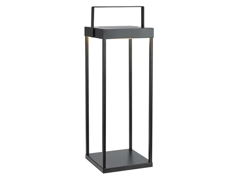 Lampa solarna Pure LED 53 cm ze ściemniaczem metalowa czarna
