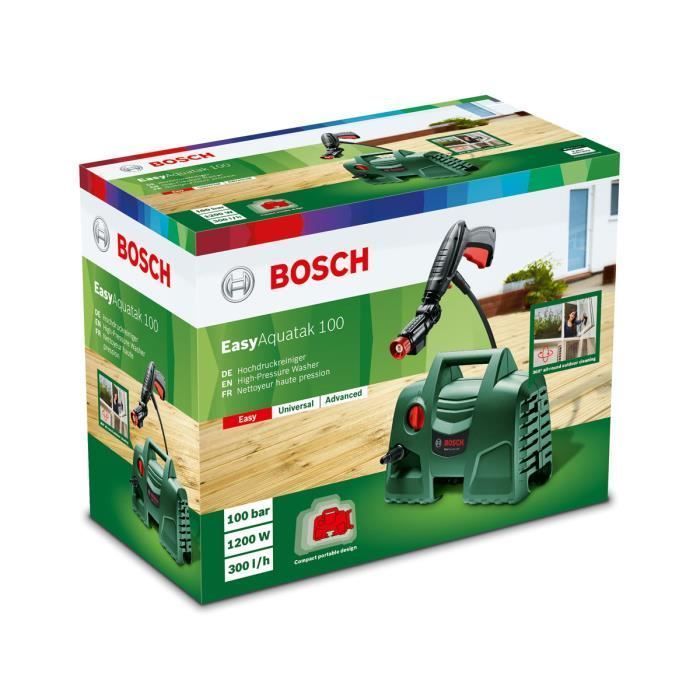 Hidrolimpiadora Bosch EasyAquatak 100 (1200 W, 100 bar, caudal máximo 300 L/h)