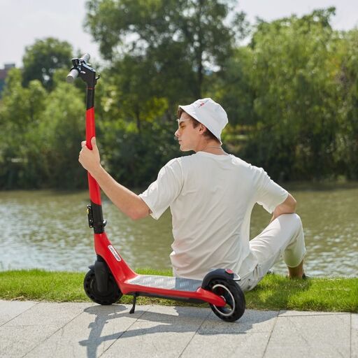 Patinete elétrico Joyor A3 vermelho + capacete