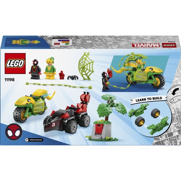 LEGO Spidey 11198 Потера у окретању и електроници са возилима са диносаурусима