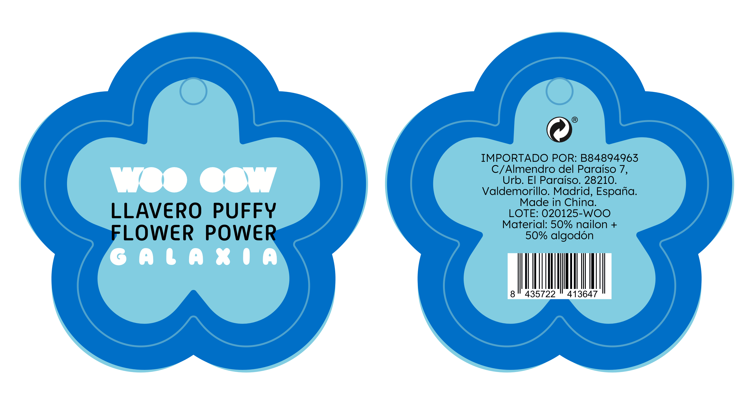 Privjesak za ključeve Puffy Flower Power Alati i pribor