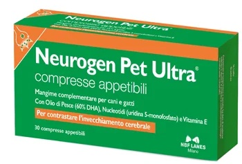 NBF LANES Neurogen Pet Ultra Blister 30 comprimidos sabrosos Alimento complementario para perros y gatos