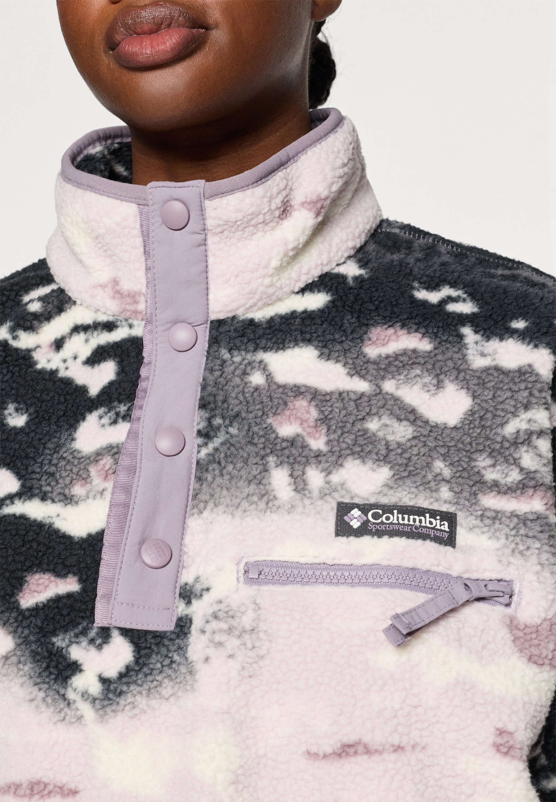 Columbia HELVETIA™ II HALF SNAP - Maglione in pile - lilla