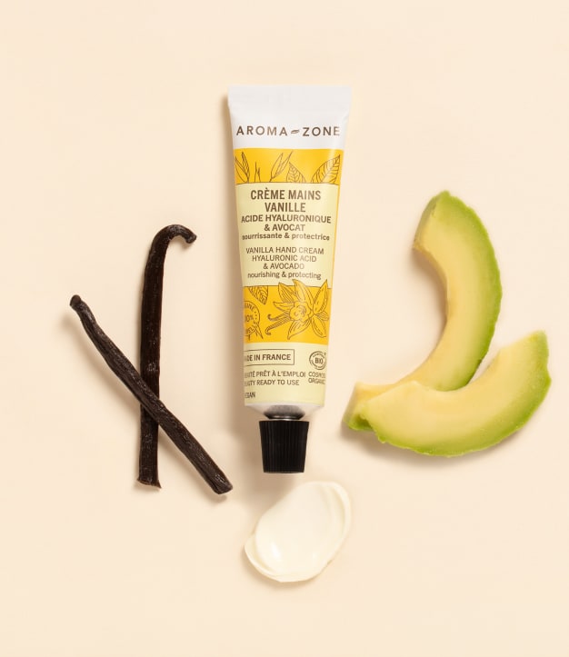 Crème mains Acide hyaluronique & Avocat BIO - Vanille