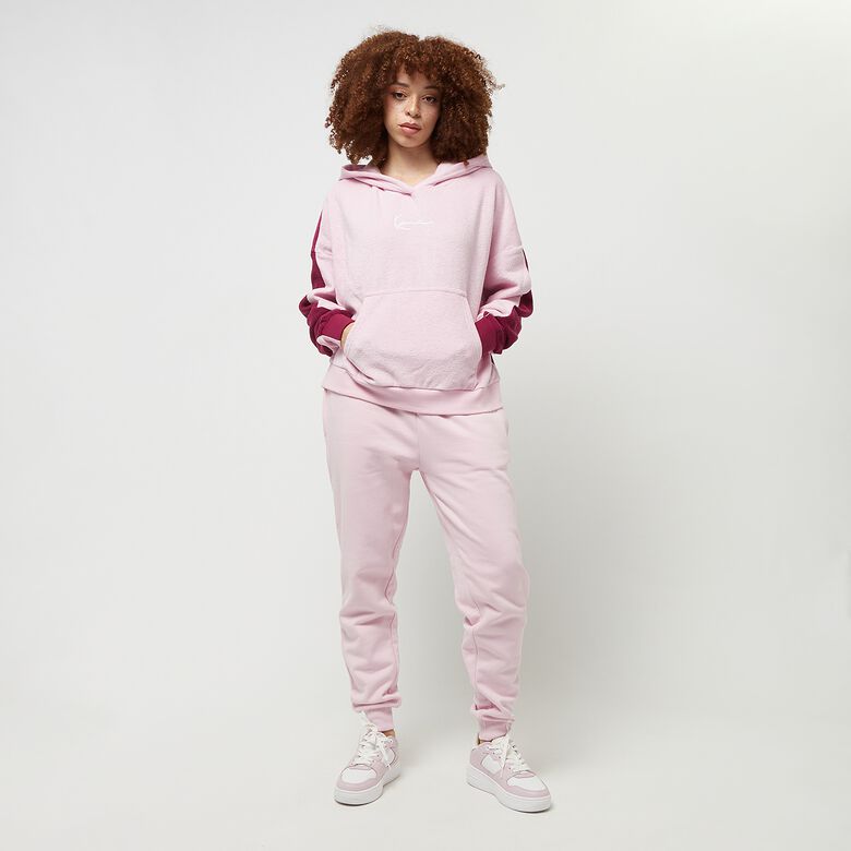 Oversized Frottee-Hoodie mit kleinem Signature-Block