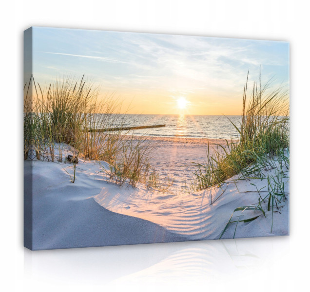 Obraz Na Płótnie Ścianę Plaża Morze 3D Na Płótnie Do Salonu 60X40