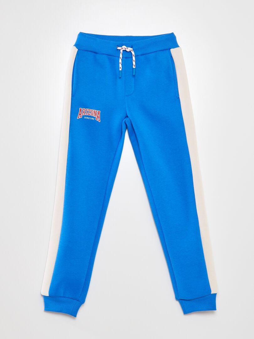 Sweatshirt met kleurblokken en joggingbroek - BLAUW