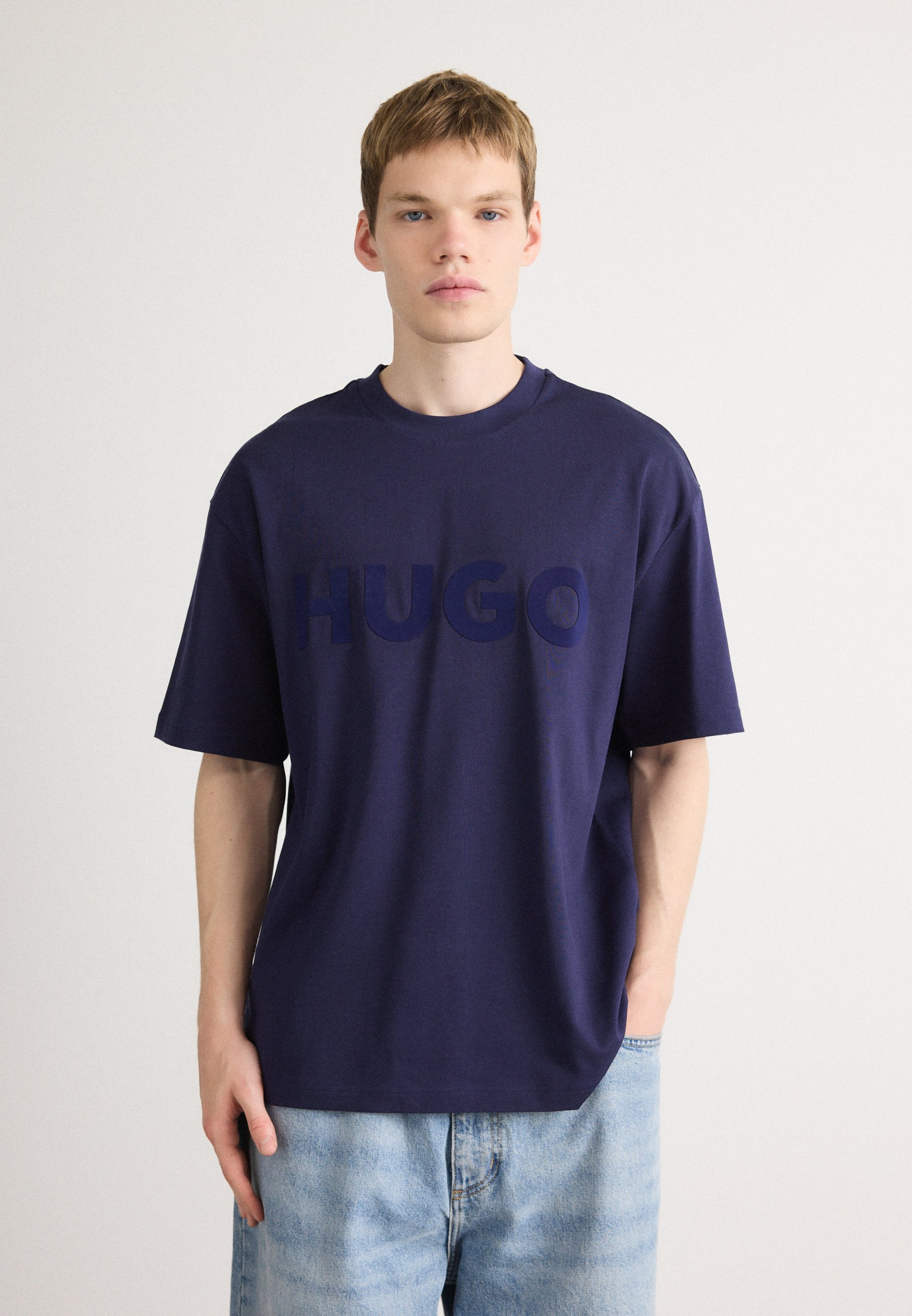 T-shirt imprimé HUGO DINKEE - bleu marine