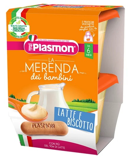 PLASMON La Merenda Bambini melkkoekje 2 x 120 g babyvoeding