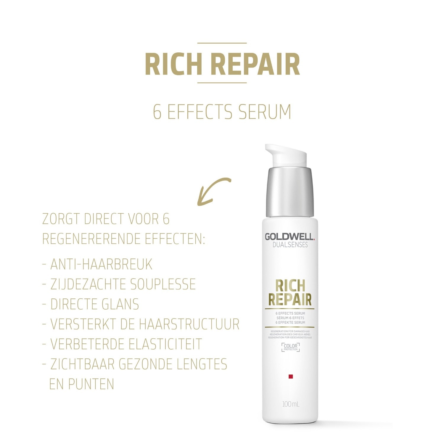 Goldwell Dualsenses Rich Repair Haarserum met 6 effecten – 100 ml