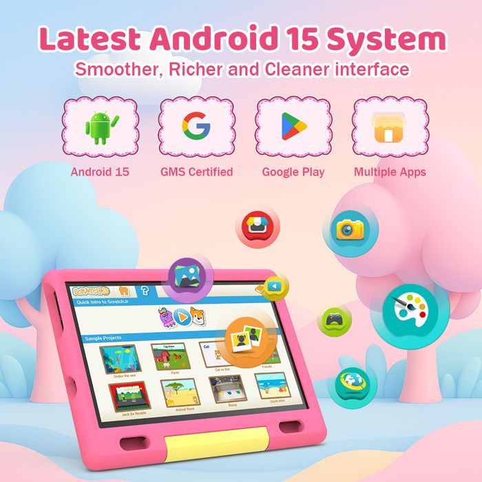 Tablette enfant - KOTSREN - 10.1'' Octa Core - 20Go RAM - 128Go ROM - Android 15