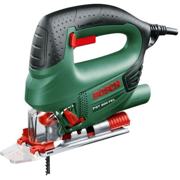 Sierra de calar BOSCH PST 800 PEL - 530 W - para cortes rectos o curvos de hasta 8 cm en madera