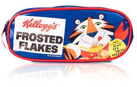 Kellogg's matētu pārslu kosmētikas somiņa Grima organizators un kosmētikas somiņas