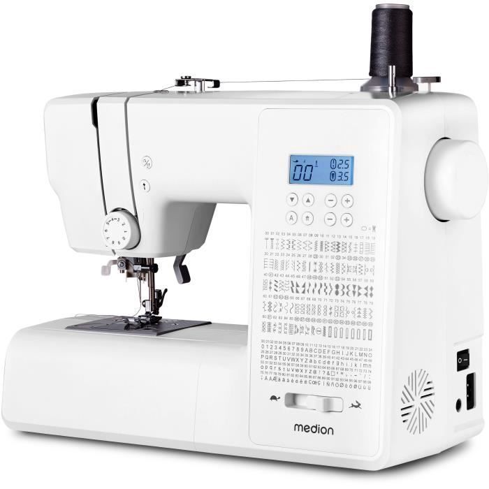 Macchina da cucire digitale - MEDION - SD 36 - 38W - 270 punti - 700 giri/min - LED - Bianca